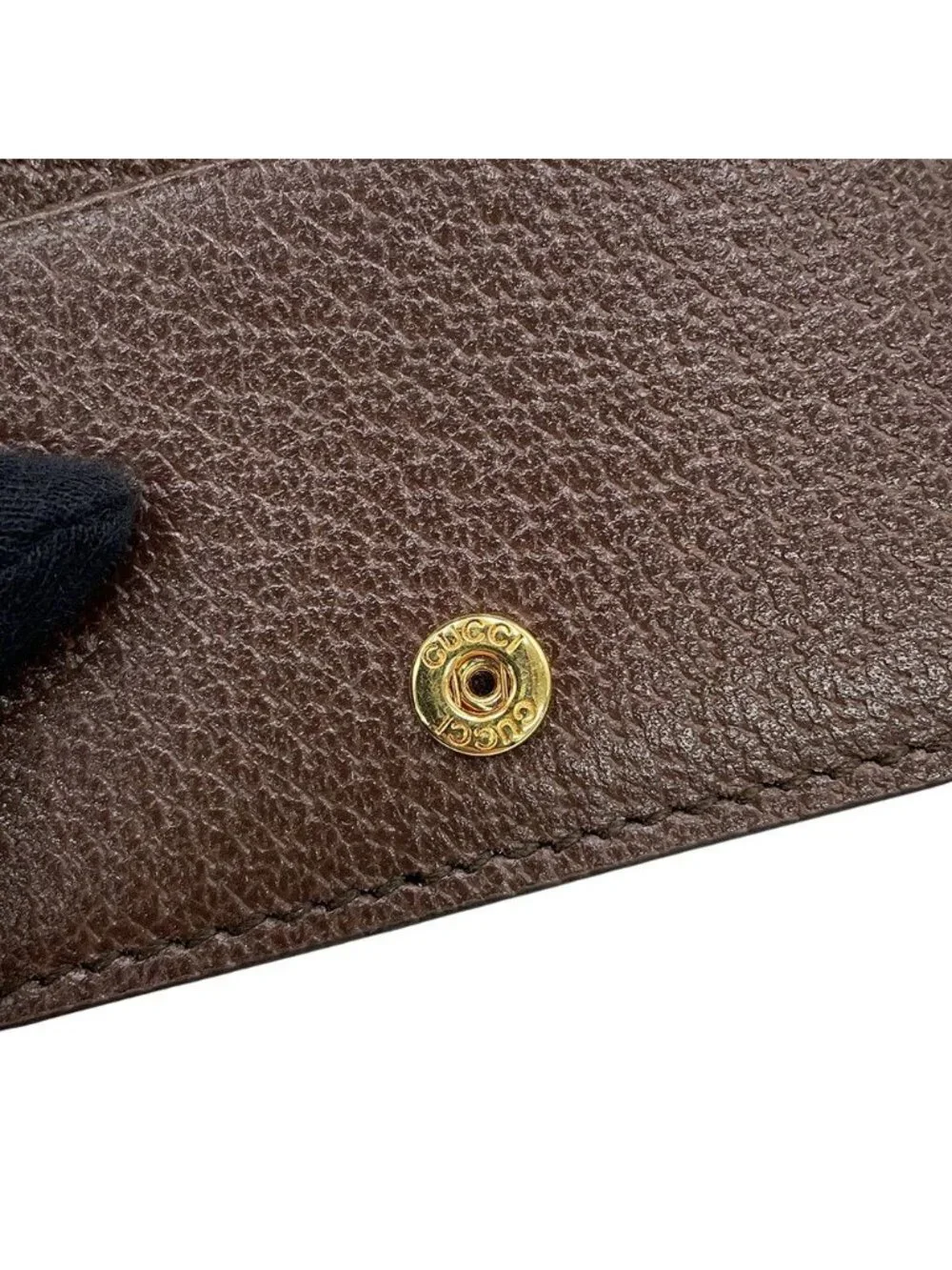 Gucci Bifold Wallet GG Supreme Bananya Compact Leather
